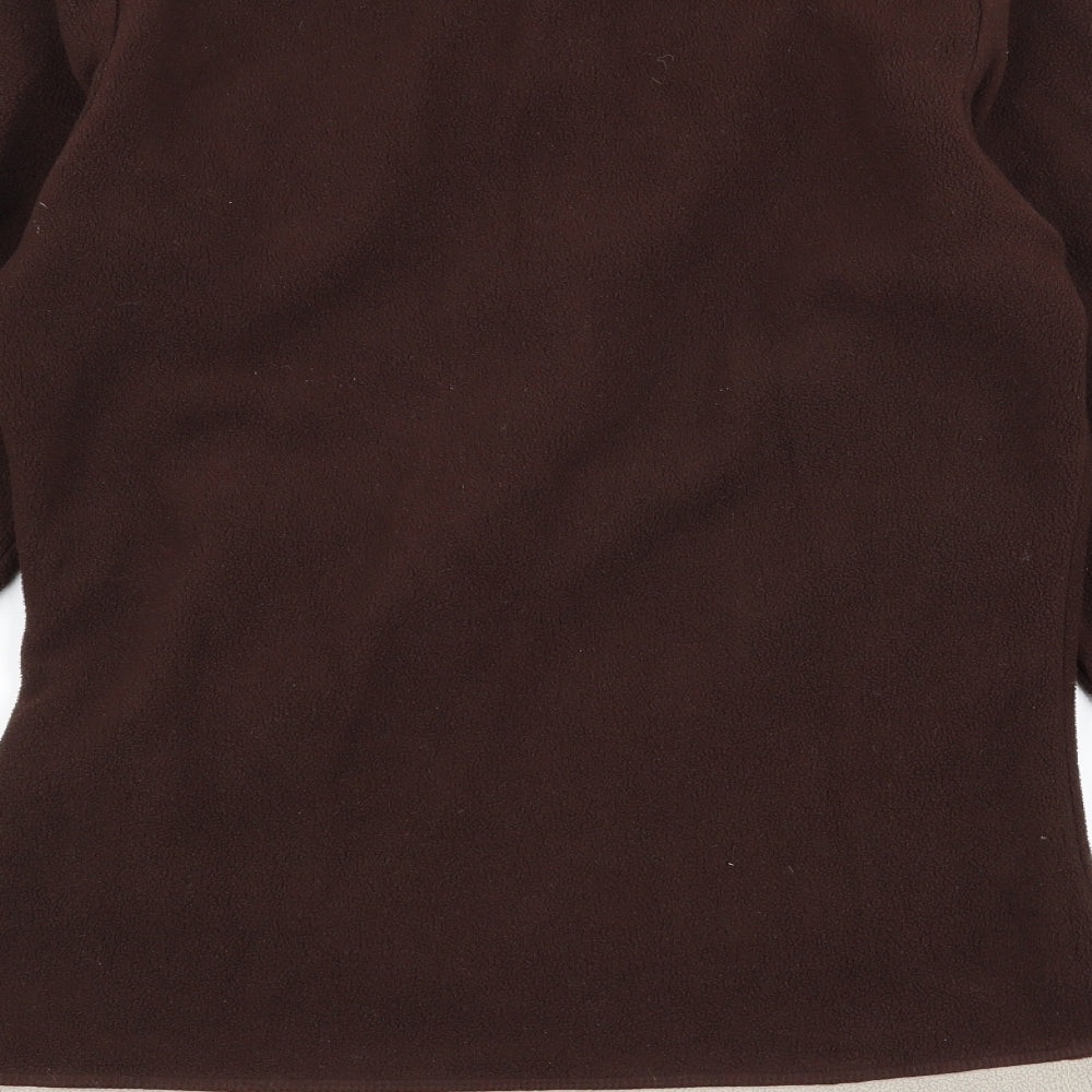 Womens UK Size XS DECATHLON Brown Pullover Jumper
