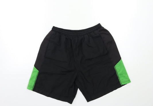 Preworn Womens Black Sweat Shorts Size 26 in
