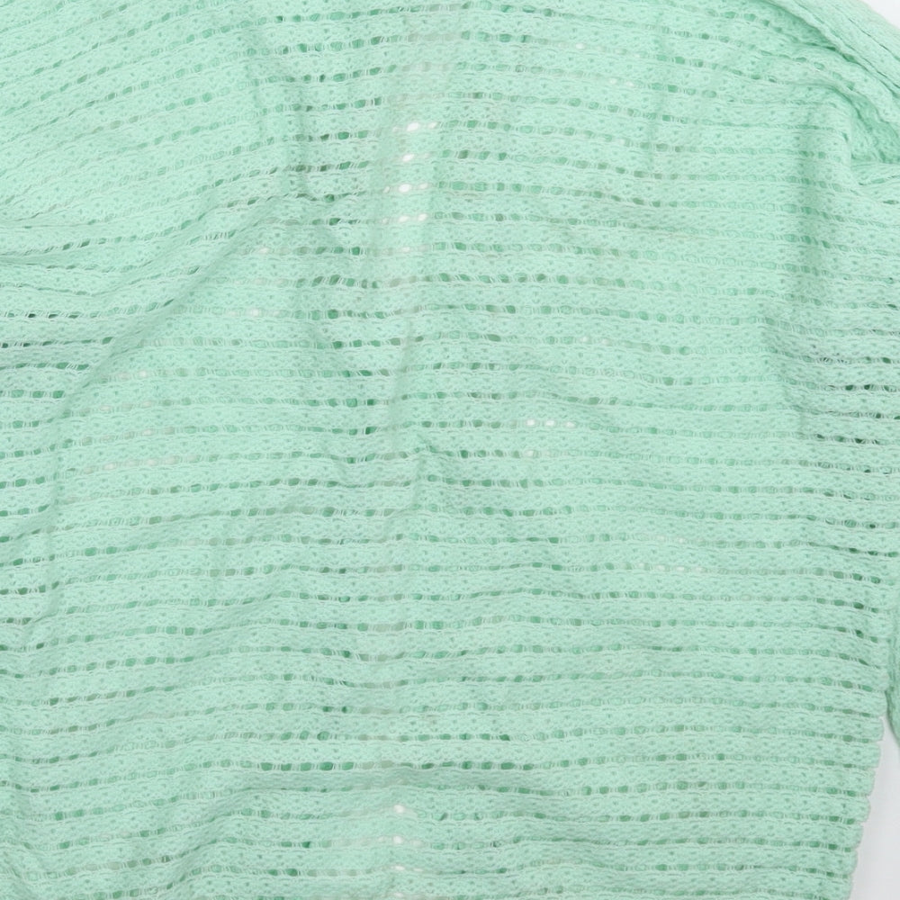 Womens UK Size L BHS Green Cardigan Jumper