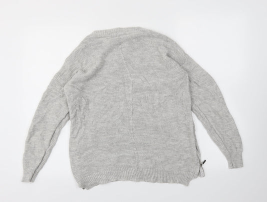 Womens UK Size M Peacocks Grey Pullover Jumper