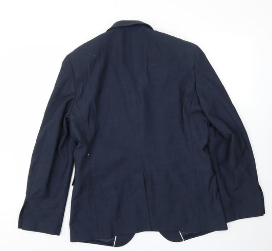 Mens UK Size 42 Cedar Wood State Regular Blue Suit Jacket