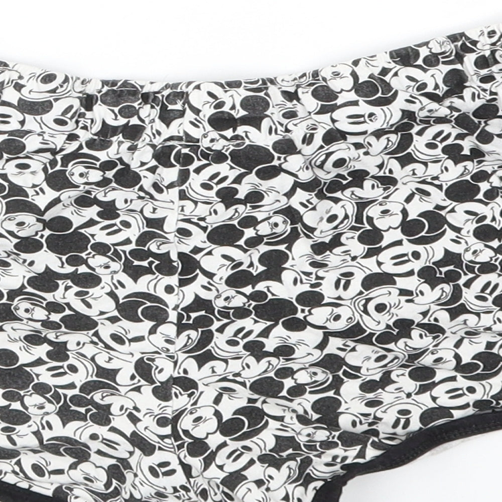 Disney Womens Multicoloured Animal Print Cut-Off Shorts Size 6 - stretch waistband