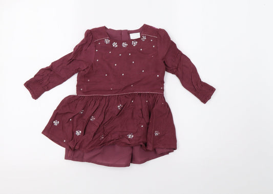 F&F Girls Purple A-Line Size 18-24 Months