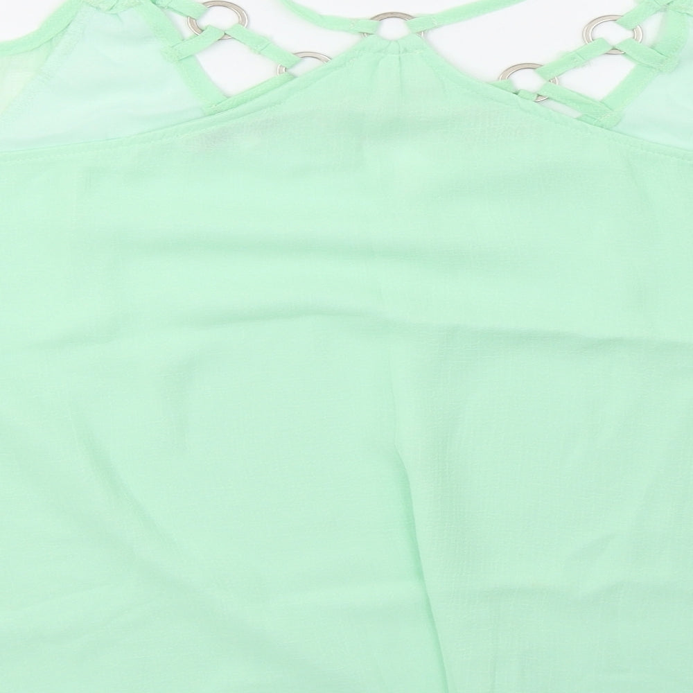Womens UK Size M jaune rouge Green Basic