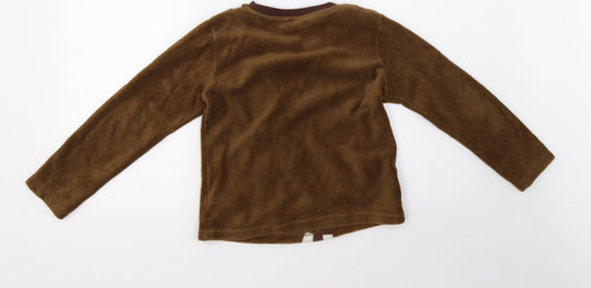 Preworn Boys Brown Pyjama Set Size 8-9 Years - star wars