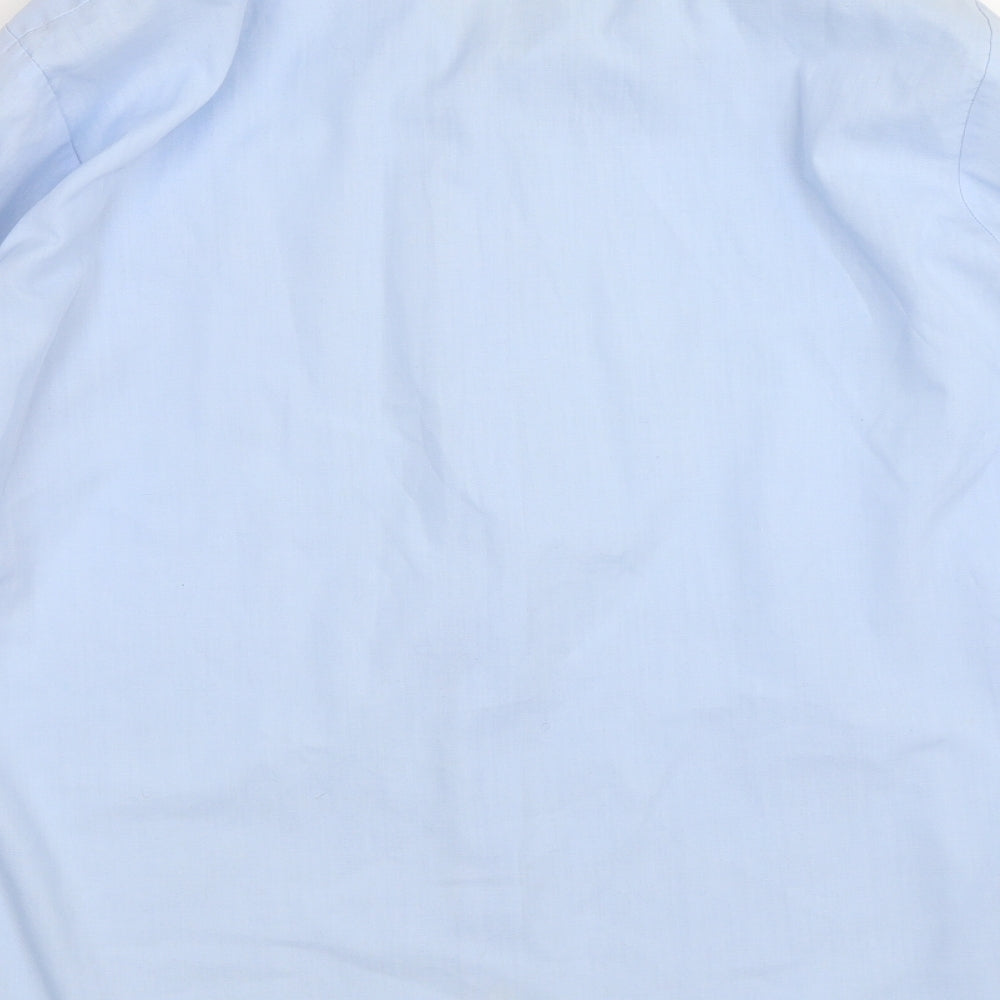 Womens UK Size 16 Collection Blue Basic Button-Up
