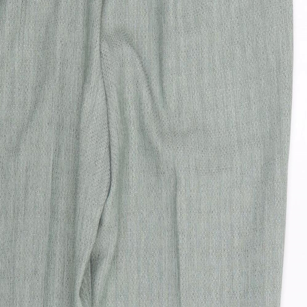 Womens UK Size 12 Papaya Regular Fit Green Trousers