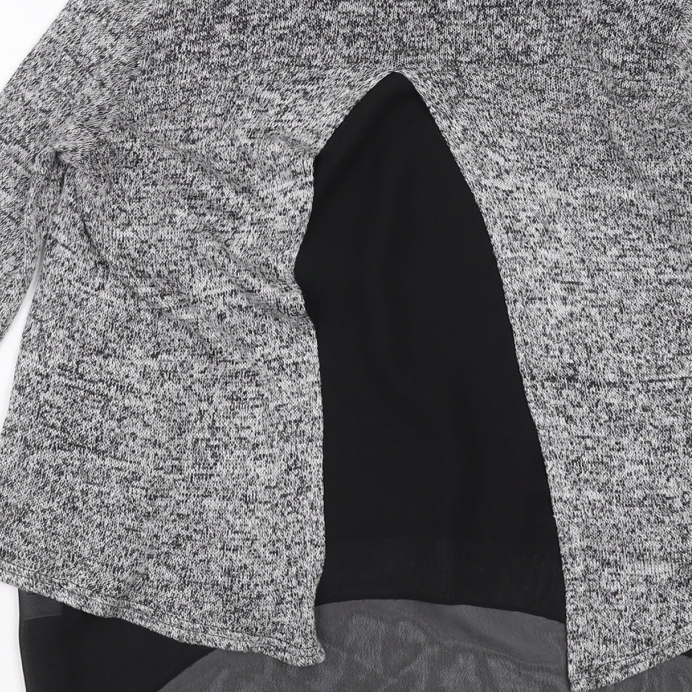 Womens UK Size S New Look Grey Pullover Jumper
