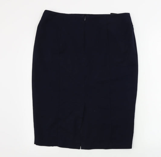 Marks and Spencer Womens Blue Bandage Skirt Size 34 in