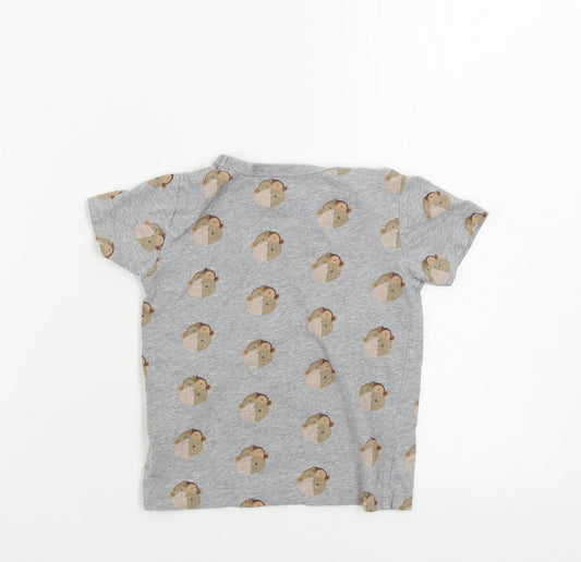 NEXT Girls Grey Basic T-Shirt Size 2 Years