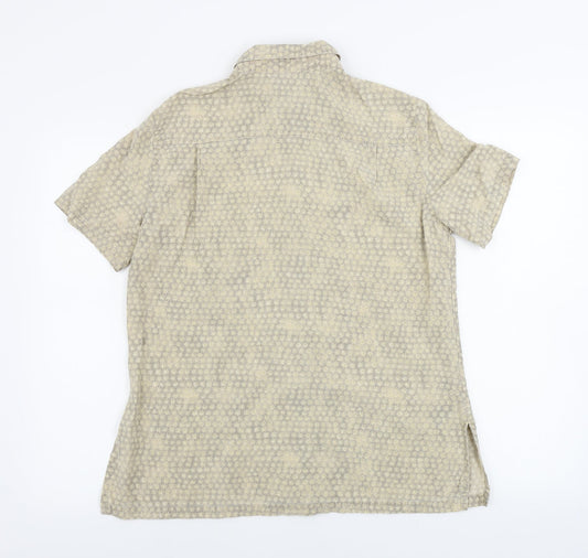 Womens UK Size 10 Marks and Spencer Beige Basic Button-Up