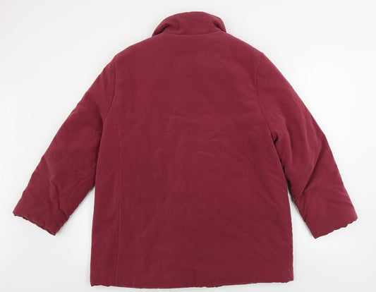 Preworn Womens Purple Jacket Coat Size 16