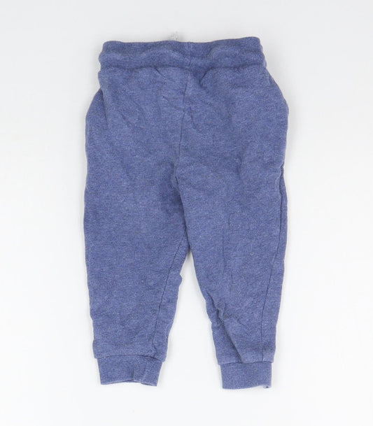 Mother Care Girls Blue Jogger Trousers Size 12-18 Months