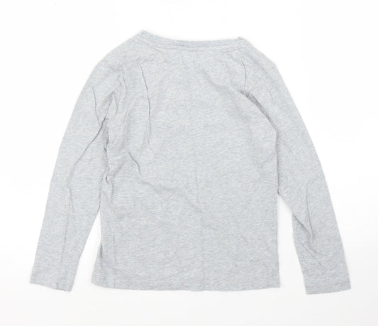 Popupshop Girls Grey Basic T-Shirt Size 9 Years