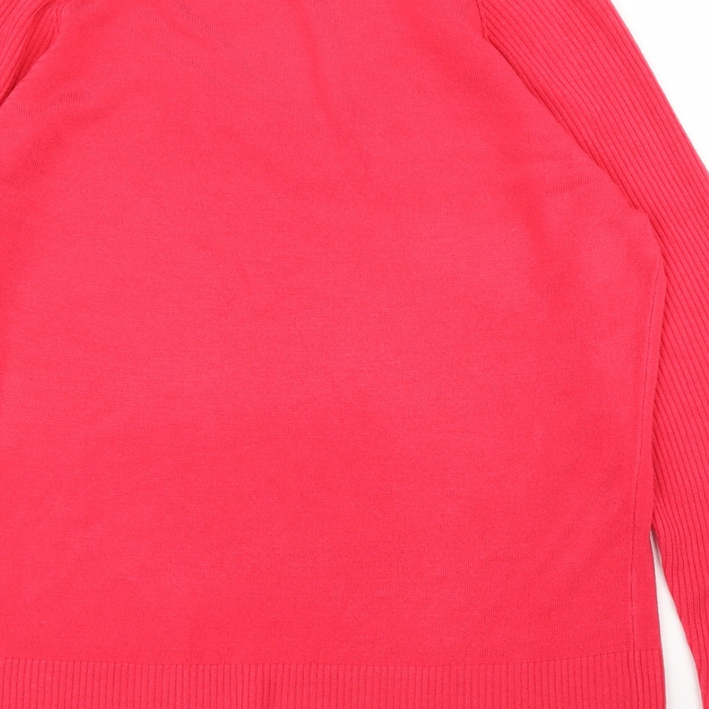 TU Womens Pink Pullover Jumper Size 16