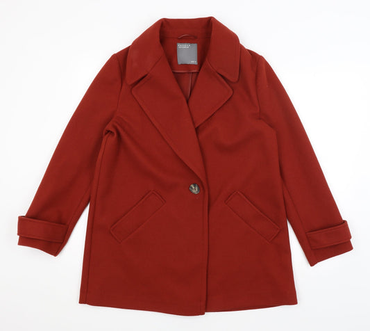 Womens UK Size 14 Papaya Red Overcoat