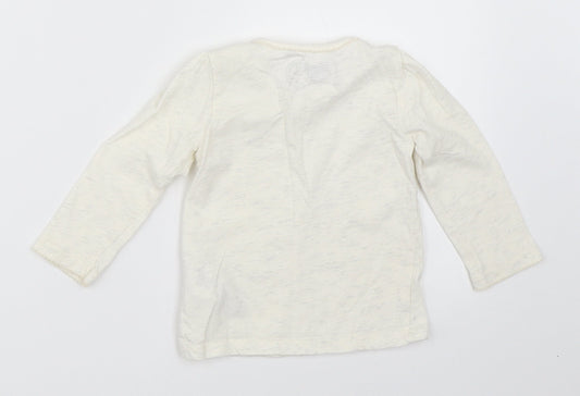 Blue Zoo Girls Ivory Basic T-Shirt Size 9-12 Months