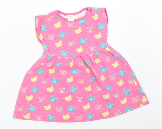 Mini Club Girls Pink Fit & Flare Size 9-12 Months