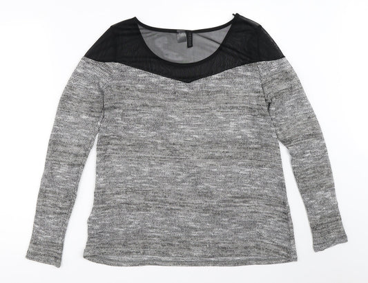 Womens UK Size M H&M Grey Pullover Jumper