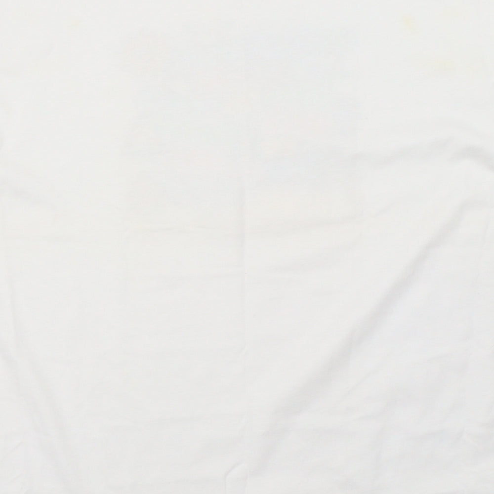 Womens UK Size 12 Preworn White Basic T-Shirt