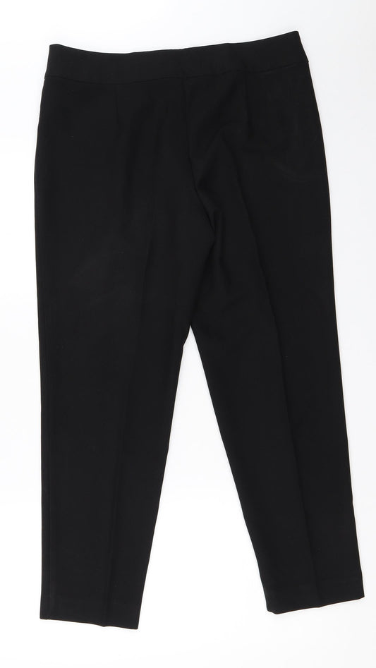 George Womens Black Trousers Size 12 L27 in
