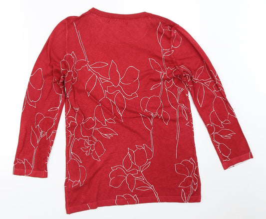 Womens UK Size 10 NEXT Red Pullover Jumper