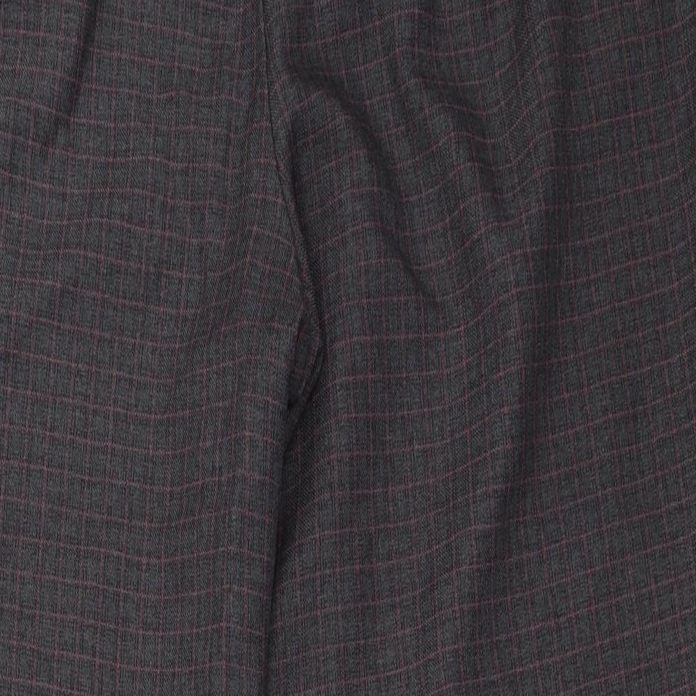 BM Womens Grey Cropped Trousers Size 18 L24.5 in