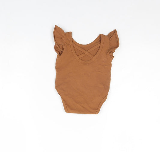 Shein Baby Brown Babygrow One-Piece Size 6-9 Months