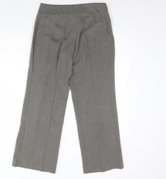 m&s Womens Brown Dress Pants Trousers Size 10 L28 in