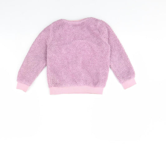 TU Girls Pink Pullover Jumper Size 7 Years