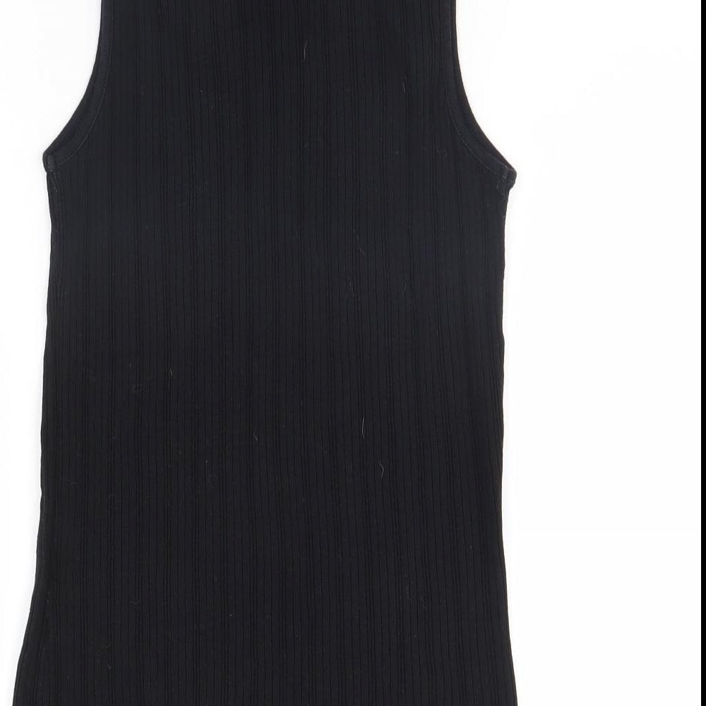 Womens UK Size 14 BHS Black Basic Tank