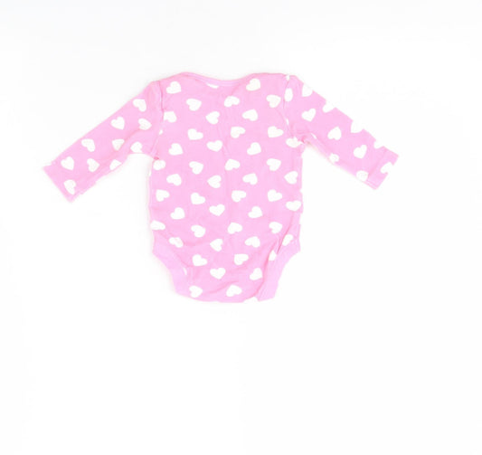 George Girls Pink Spotted Babygrow One-Piece Size 0-3 Months - Disney