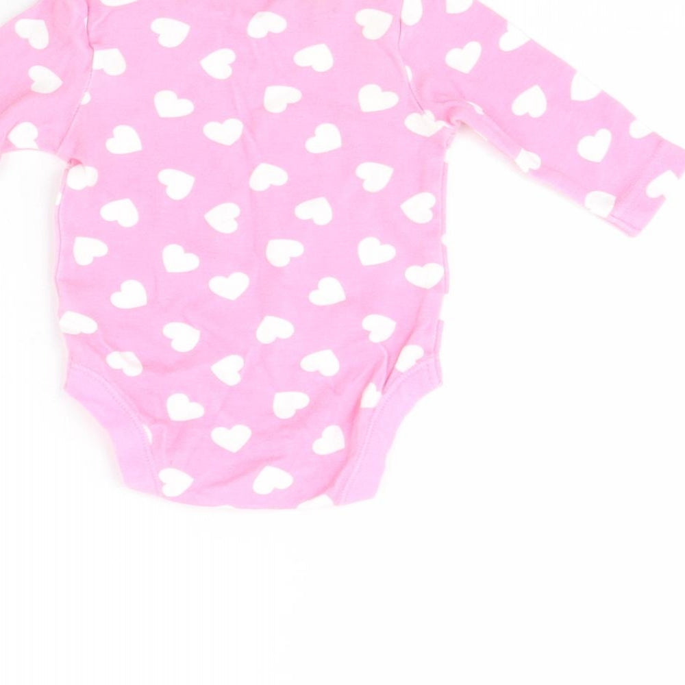 George Girls Pink Spotted Babygrow One-Piece Size 0-3 Months - Disney