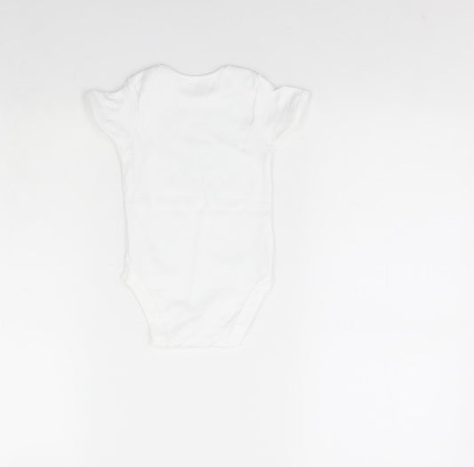 George Baby White Babygrow One-Piece Size 12 Months