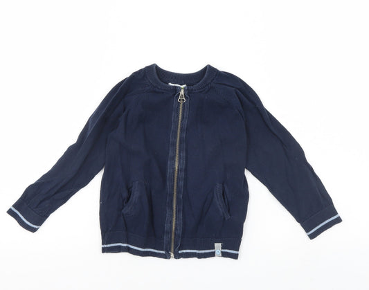 Vertbaudet Girls Blue Jacket Size 4 Years