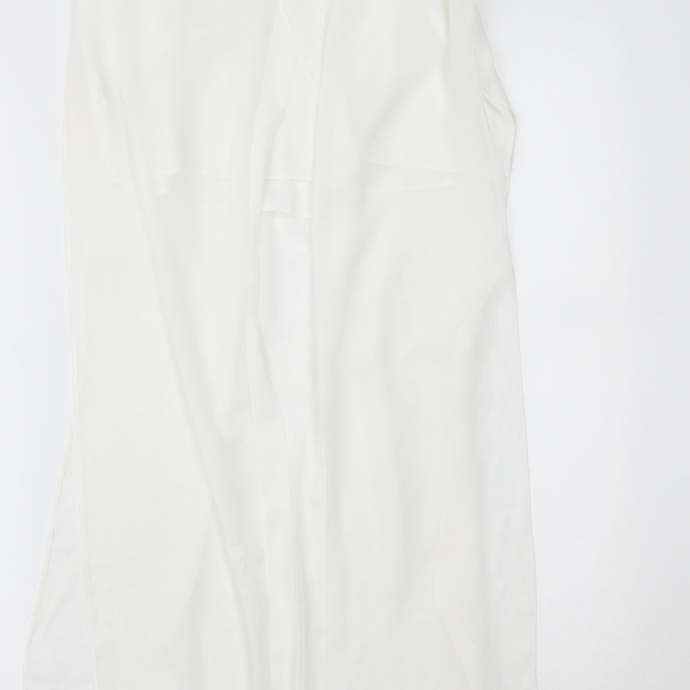 Womens UK Size 6 River Island White Basic Tank