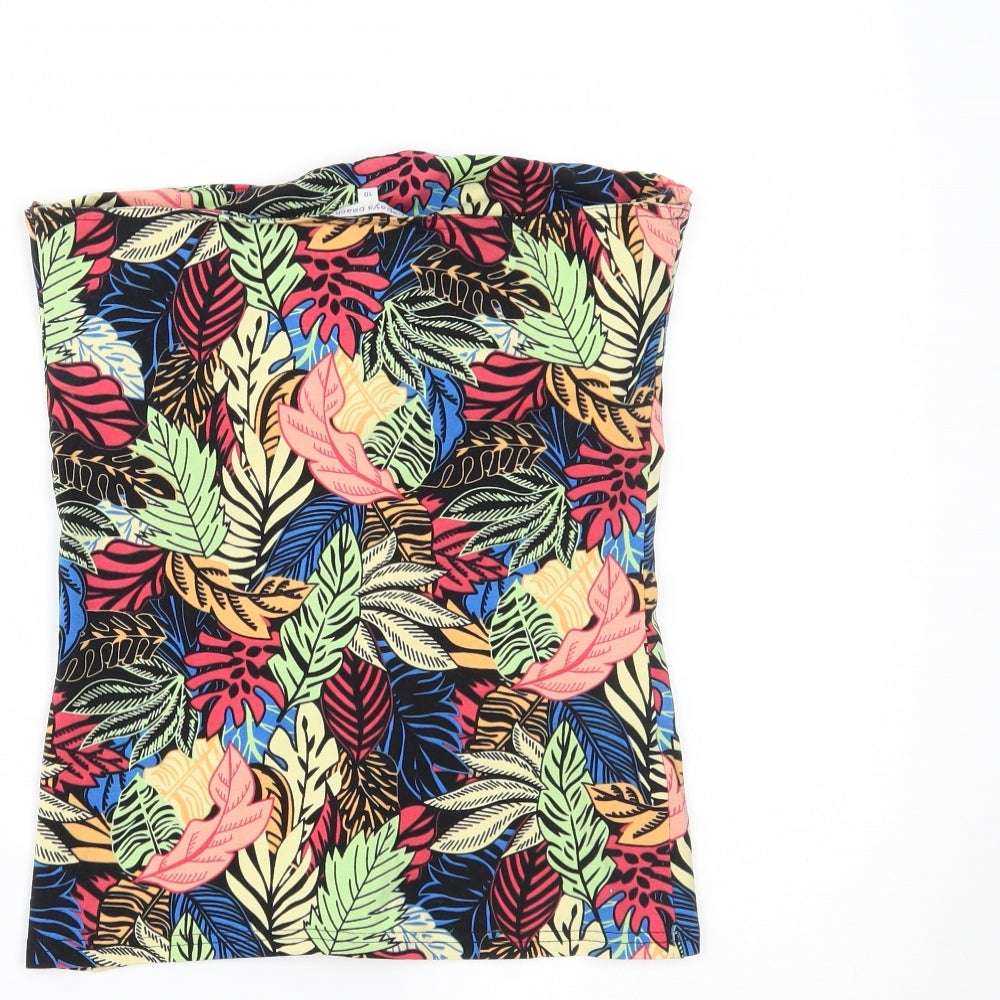 Papaya Womens Multicoloured Floral Basic T-Shirt Size 10