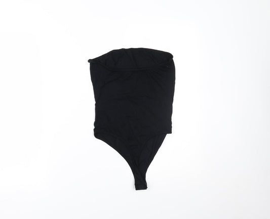 PRETTYLITTLETHING Womens Black Bodysuit One-Piece Size 10