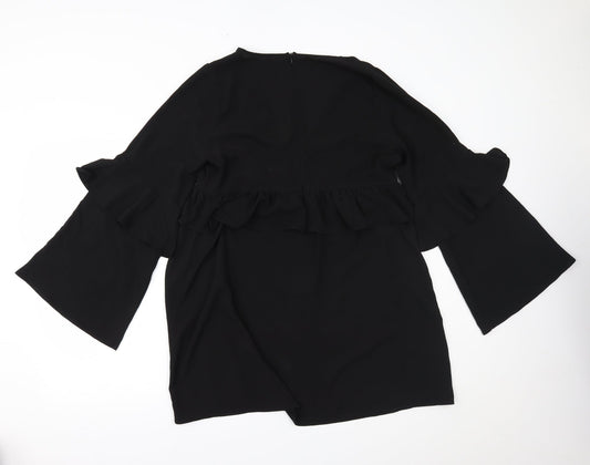 Boohoo Womens Black Fit & Flare Size 10