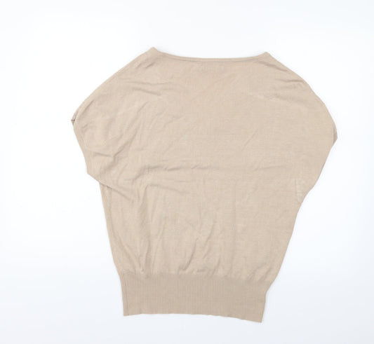 night collection Womens Beige Pullover Jumper Size S
