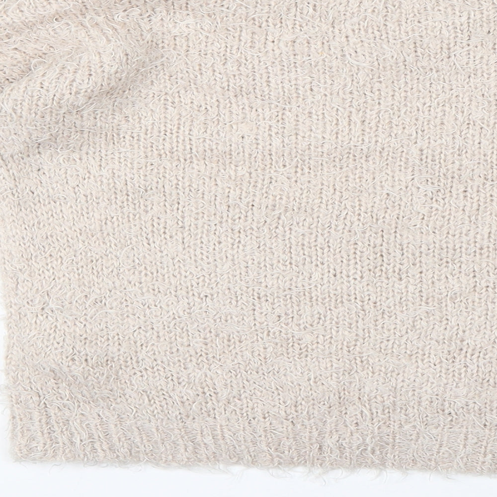 Womens UK Size 10 New Look Beige Pullover Jumper