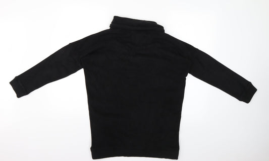 gift aid Womens Black Herringbone Pullover Jumper Size S