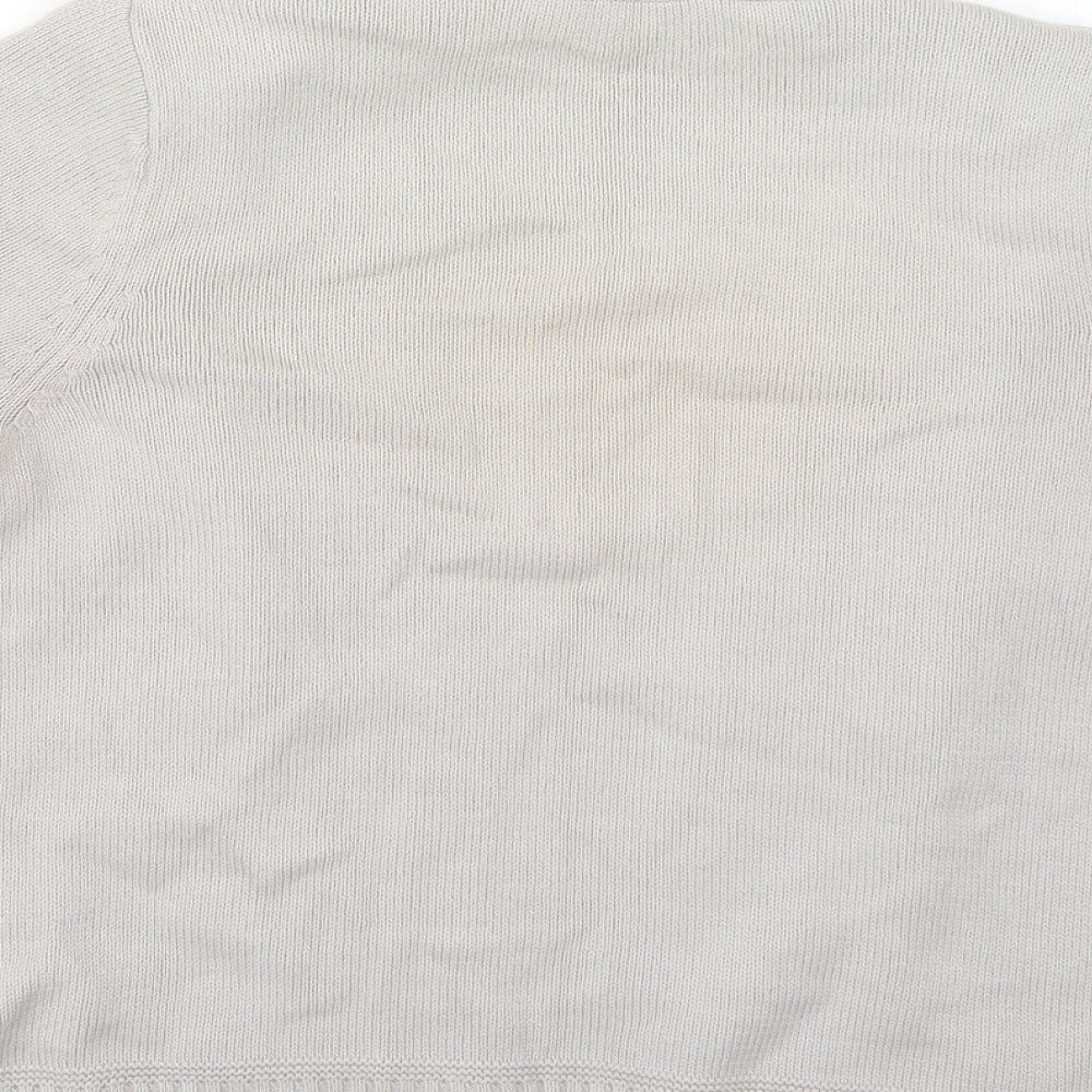 Womens UK Size 14 BHS Beige Cardigan Jumper