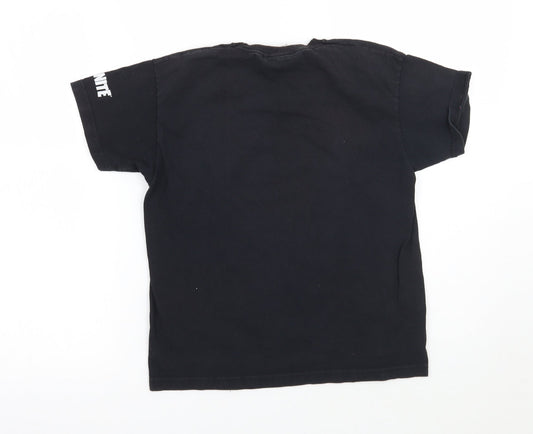 urban rascals Boys Black Basic T-Shirt Size S - Fortnite