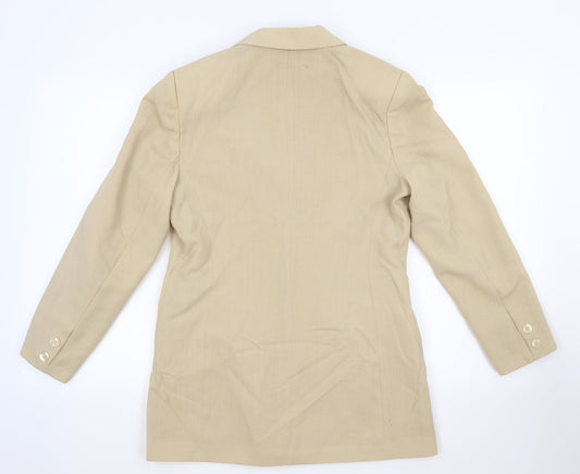 premium collection Womens Beige Jacket Suit Jacket Size 12