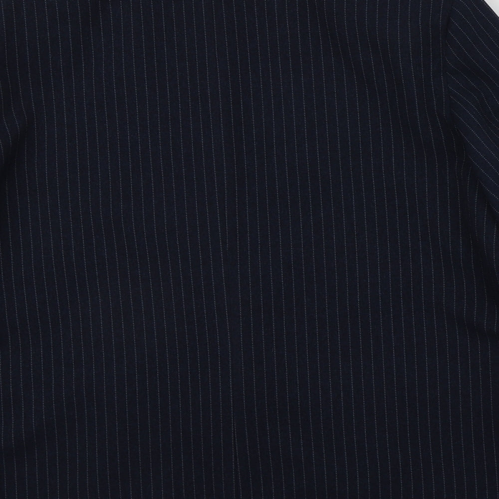Topshop Womens Blue Jacket Suit Jacket Size 12
