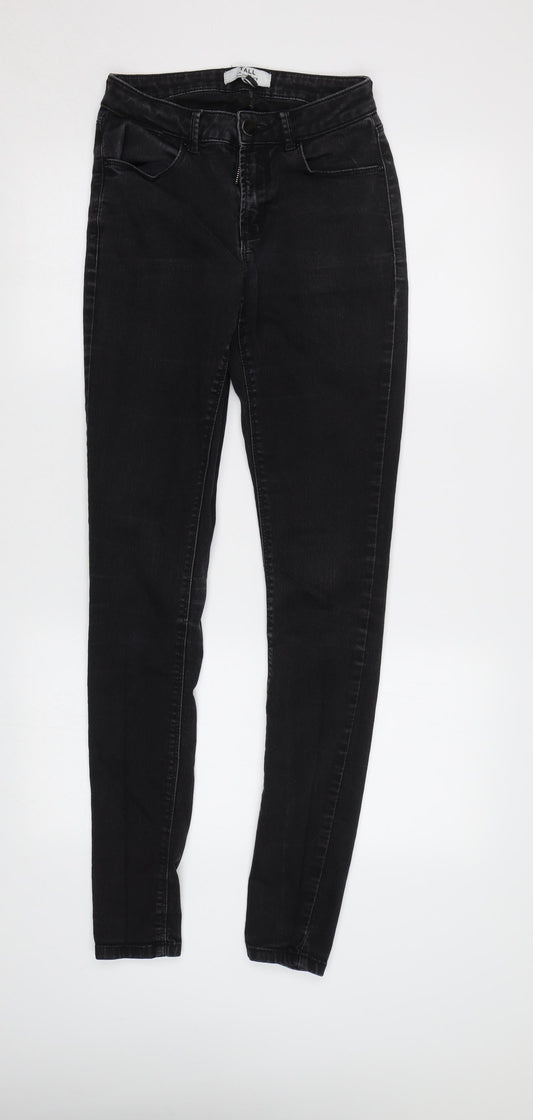 Womens UK Size 8 Dorothy Perkins Regular Fit Skinny Black Jeans