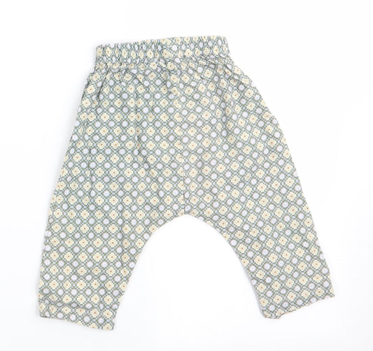 Happyology Girls Green Floral Cargo Trousers