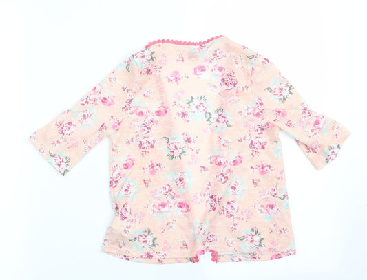 Young Dimension Girls Pink Floral Cardigan Jumper Size 3-4 Years