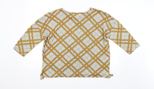 Womens UK Size 14 Papaya Multicoloured Pullover Jumper